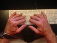 Incorrect typing: Inward-facing wrists